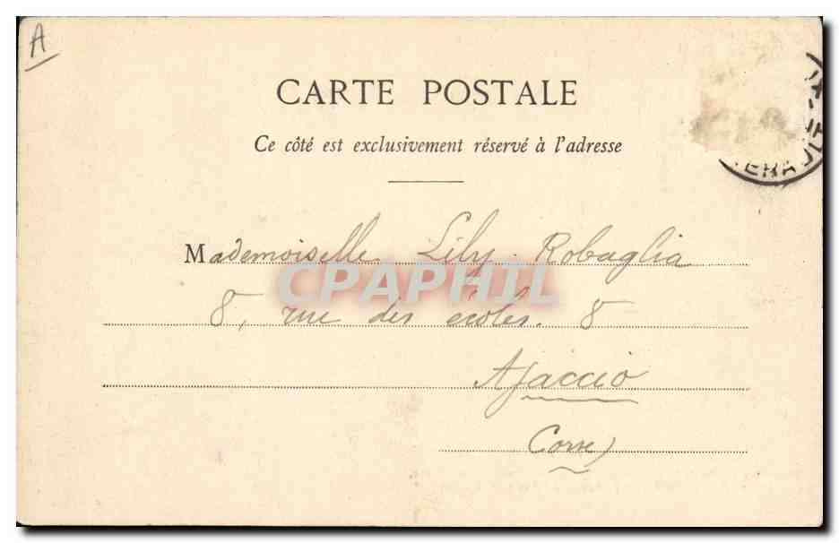 CPA Theatre Paryasatis Drame en 3 actes de M Dieulafoy  — Rückseite