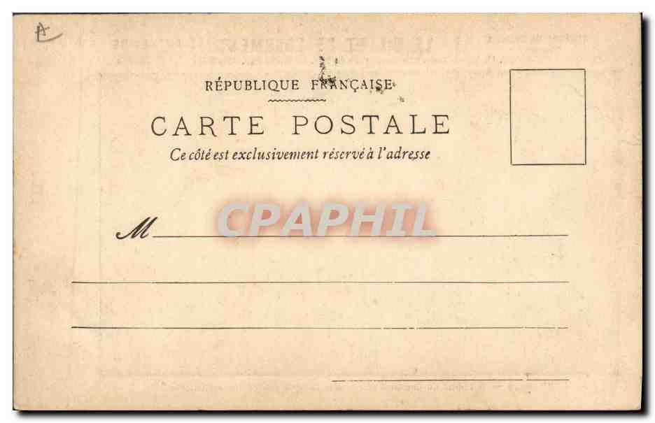 CPA Theatre Le billet de logement A l'hotel du cheval d'or  — Rückseite