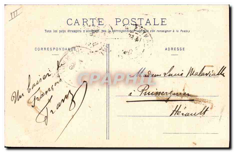 CPA Folklore Hommage aux Sablaises Ane Mule  — Verso