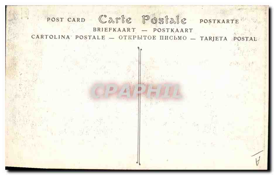 CPA Folklore Sablaise  — Verso