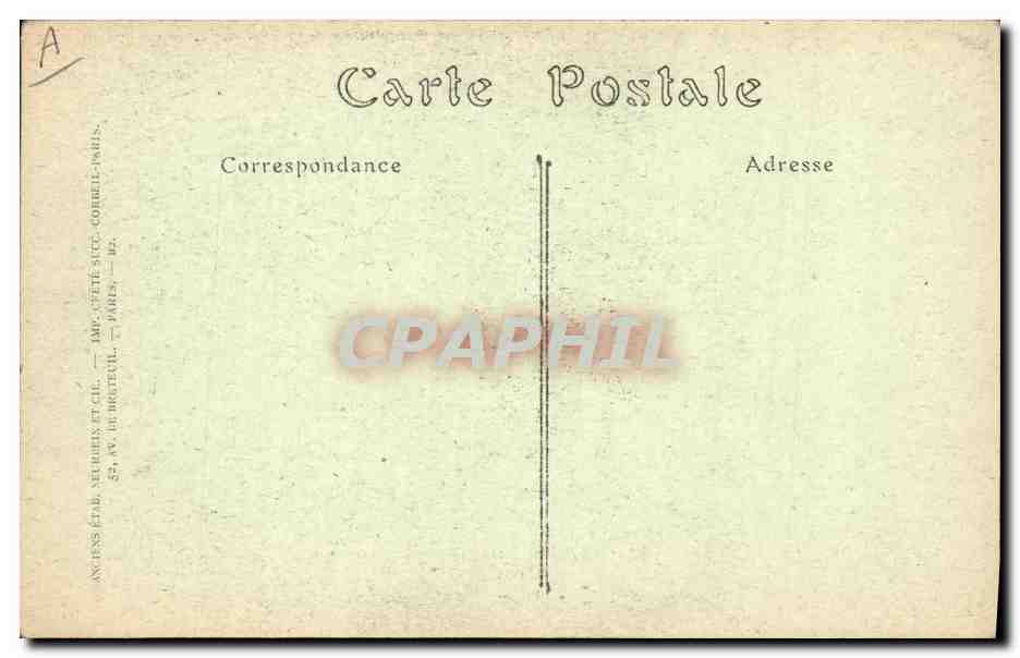 CPA Folklore Sablaises  — Verso