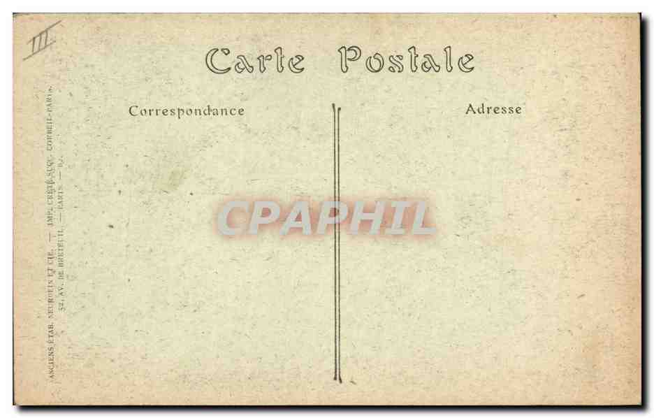 CPA Folklore Sablaise  — Verso