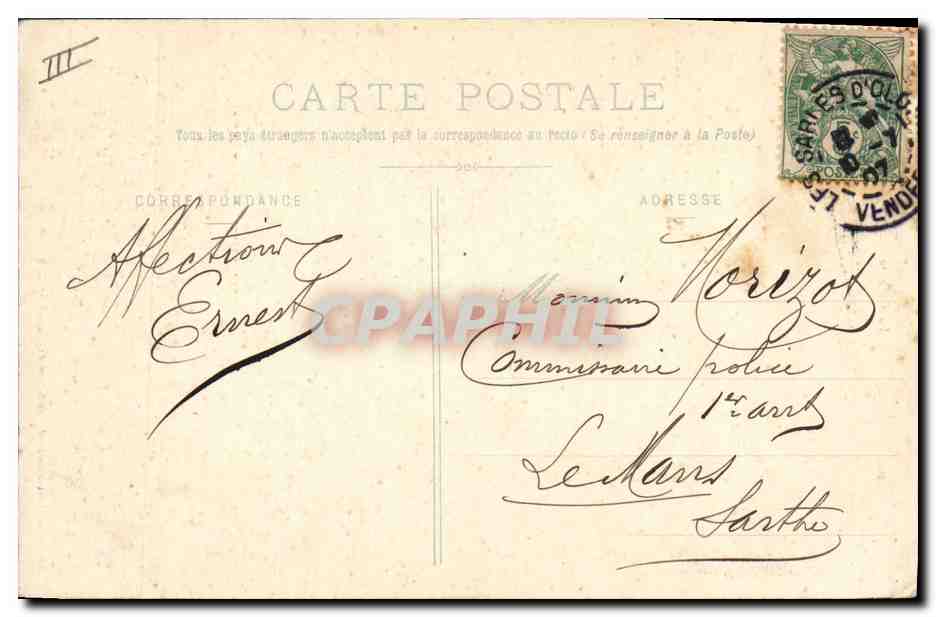 CPA Folklore La Culbute Ane Mule  — Verso