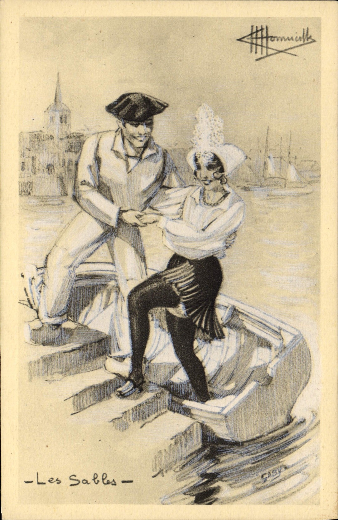 CPA Folklore Charles Homualk Les Sables d'Olonne 