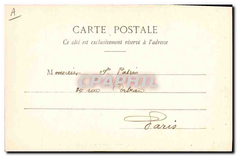 CPA Folklore Les Sables d'Olonne La promenade sur les remblais  — Verso