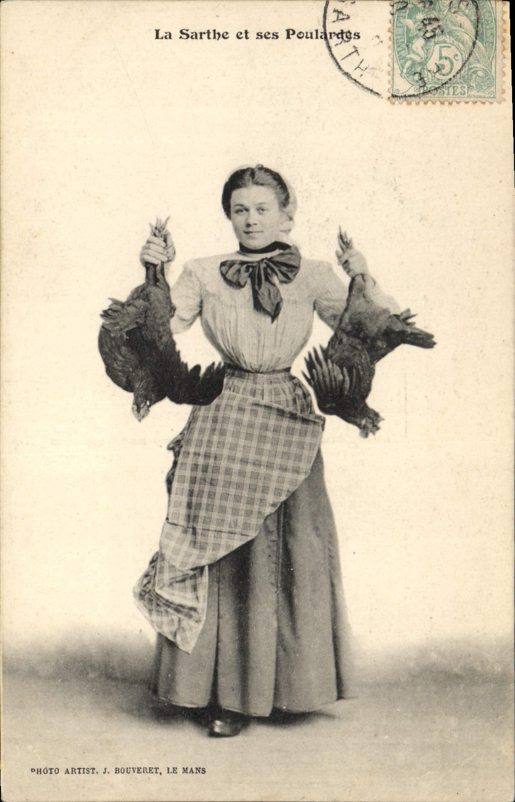 CPA Folklore La Sarthe et les poulardes 