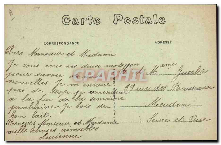 CPA Folklore Les accordailles dans la Sarthe  — Verso