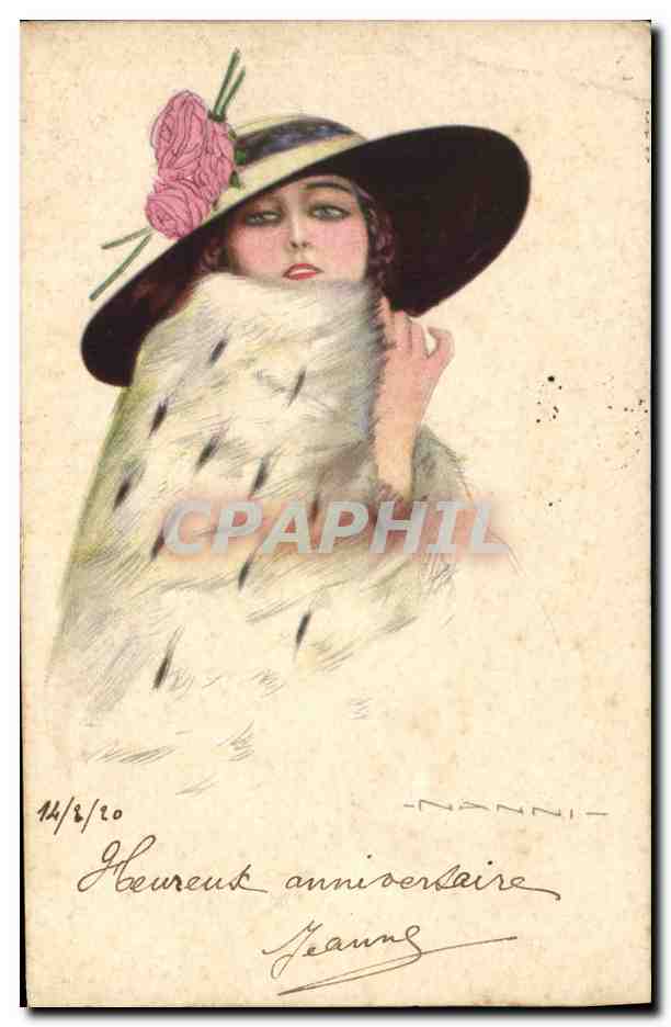 CPA Fantaisie Illustrateur Nanni Femme 