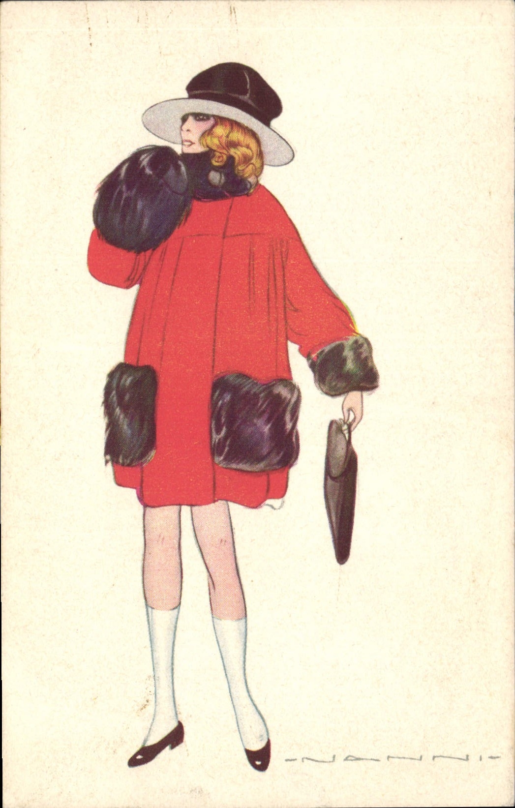 CPA Fantaisie Illustrateur Nanni Femme 