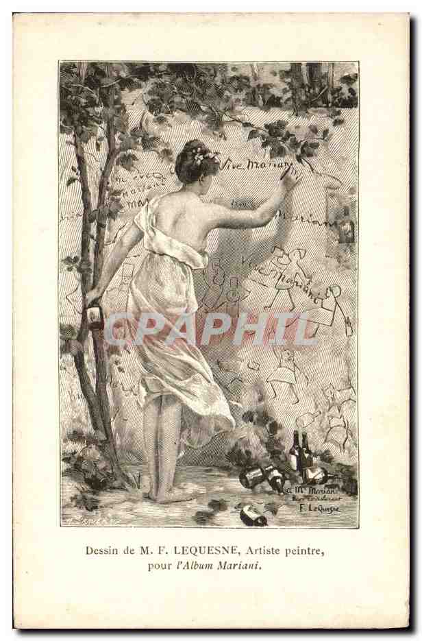 CPA Fantaisie Illustrateur Lequesne Femme Mariani 