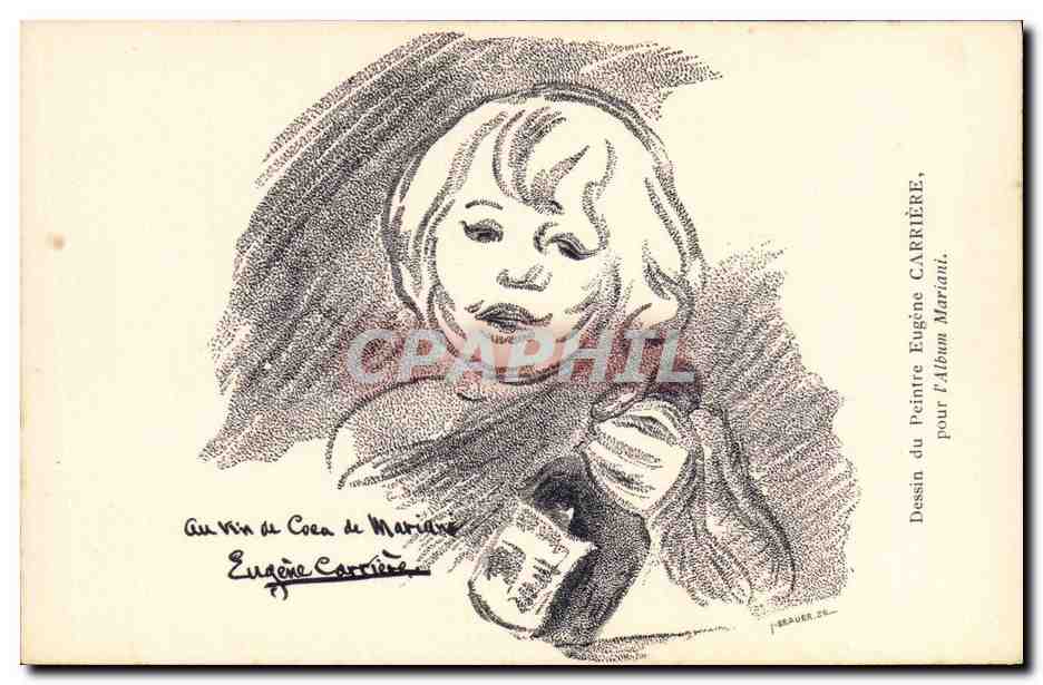 CPA Fantaisie Illustrateur Eugene Carriere Mariani 