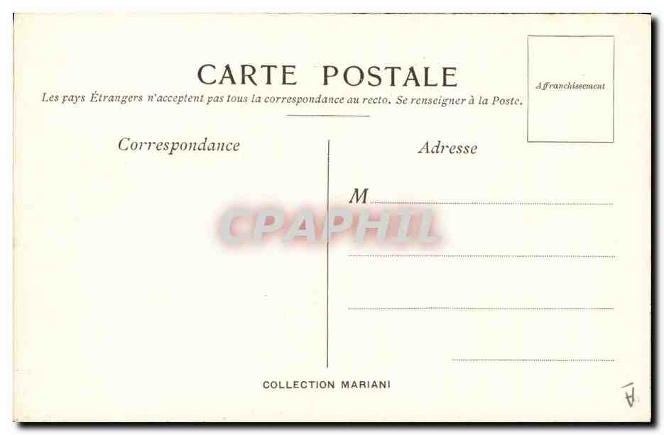 CPA Fantaisie Illustrateur Robert Fleury Mariani  — Verso