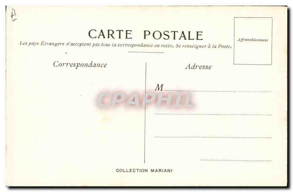 CPA Fantaisie Illustrateur Statuette par M Navellier Mariani Chameau  — Rückseite
