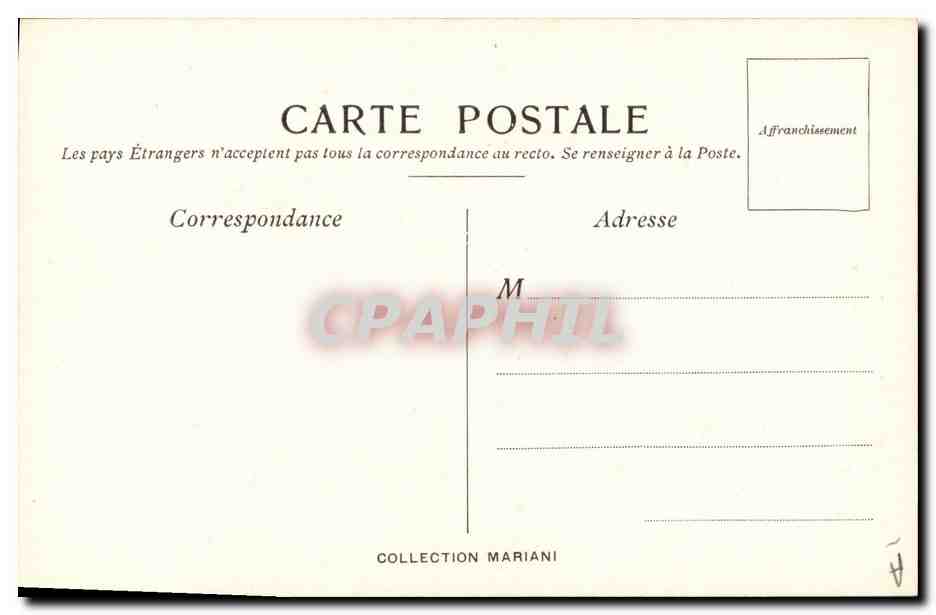 CPA Fantaisie Illustrateur Arlesienne buvant du vin Mariani Ferigoule Mariani  — Rückseite