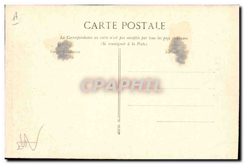 CPA Billard Crue de la Seine Janvier 1910 Paris Rue Surcouf et Quai d'Orsay Cafe Restaurant 2 Billards Cafe de l'aquarium — Verso