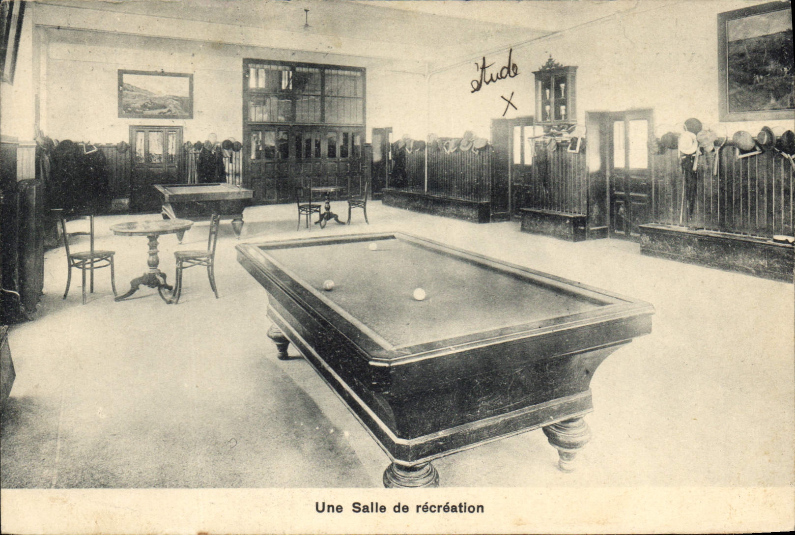 CPA Billard Ville St Jean Section d'Enseignement secondaire du College cantonal de Fribourg Suisse