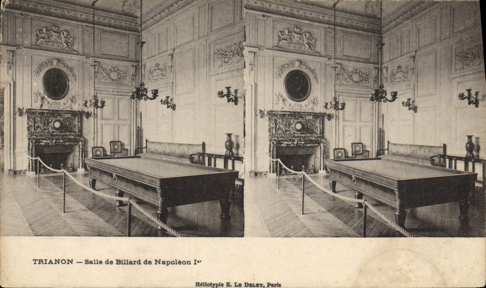 CPA Billard Trianon Salle de billard de Napoleon 1er