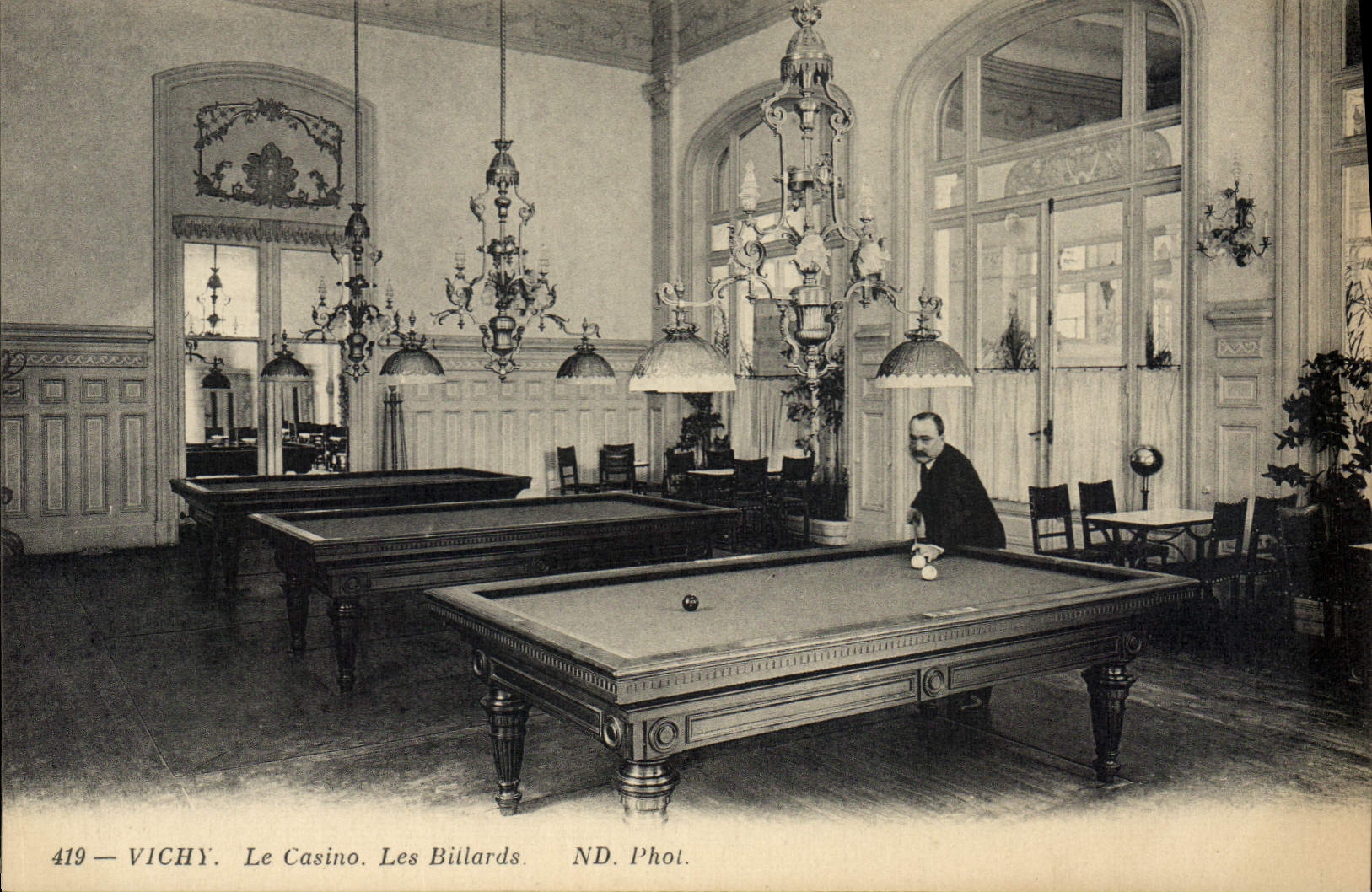 CPA Billard Vichy Le casino Les billards