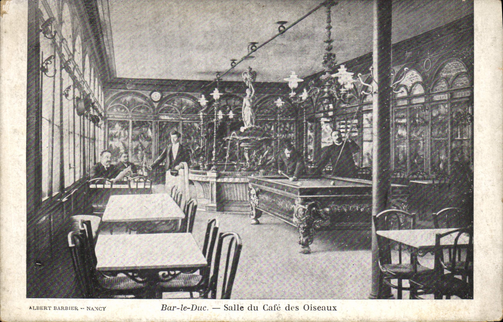 CPA Billard Bar le Duc Salle du Cafe des oiseaux 