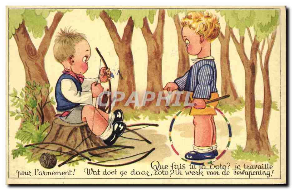 CPA Fantaisie Illustrateur Enfants Que fais tu la Toto ? 