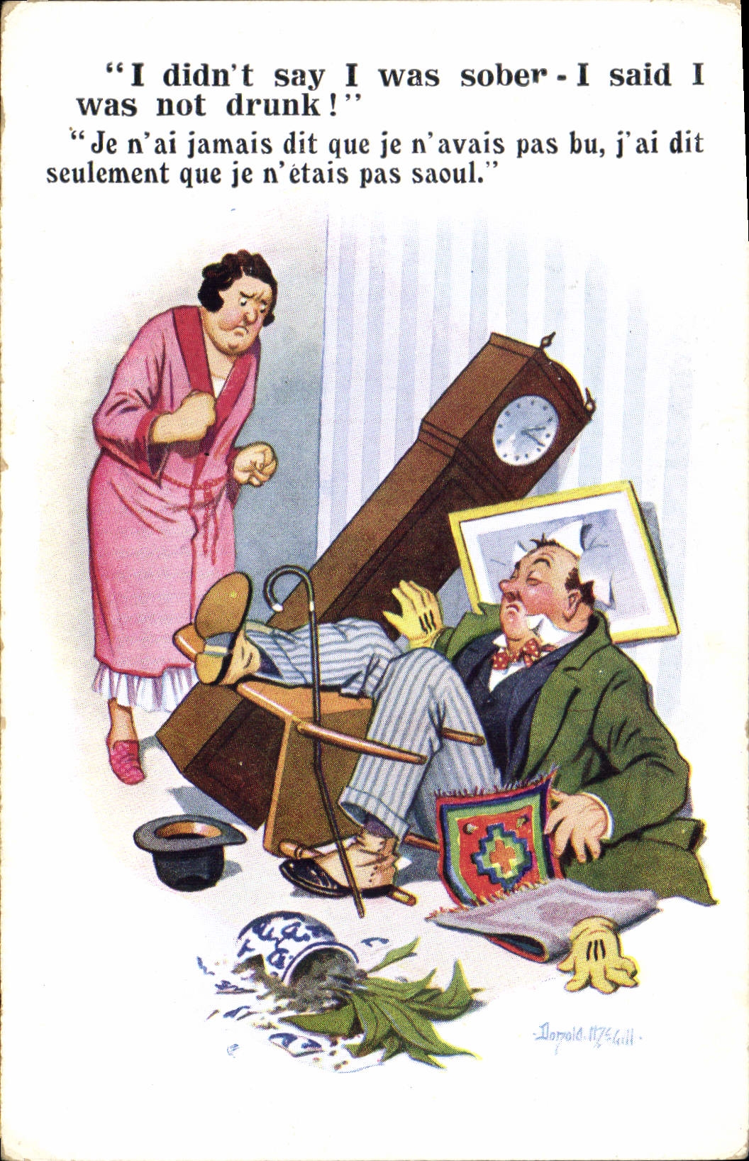 CPA Fantaisie Illustrateur Donald Mc Gill