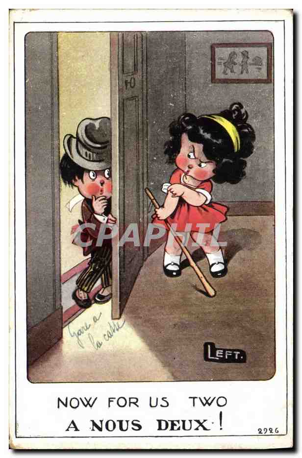 CPA Fantaisie Illustrateur Enfants Now for us two 