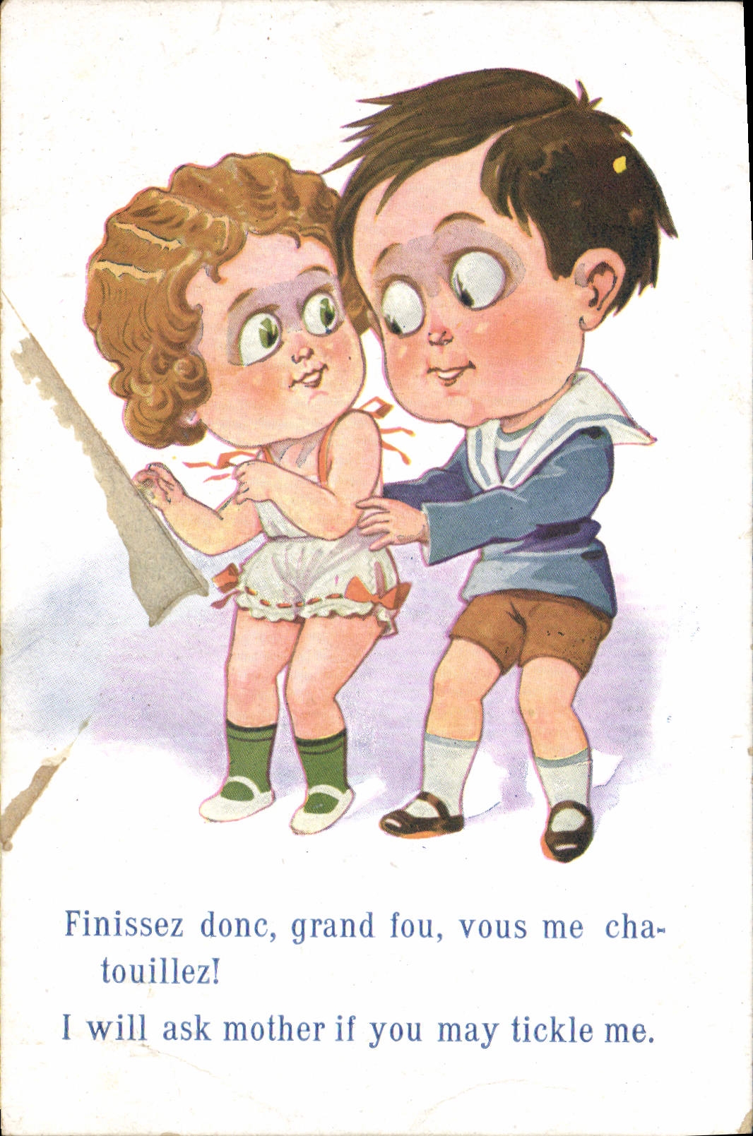 CPA Fantaisie Illustrateur Enfants Finissez donc 