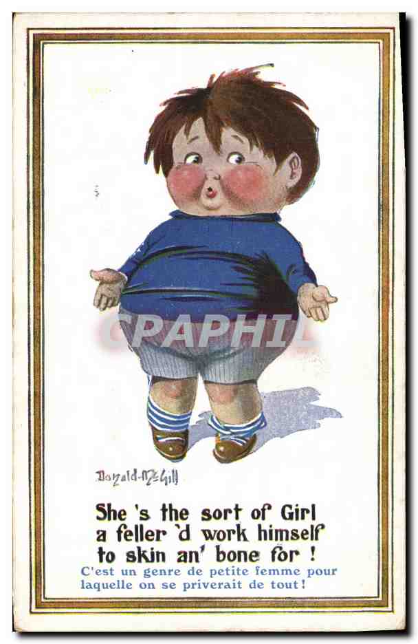 CPA Fantaisie Illustrateur Enfant Donald Mc Gill