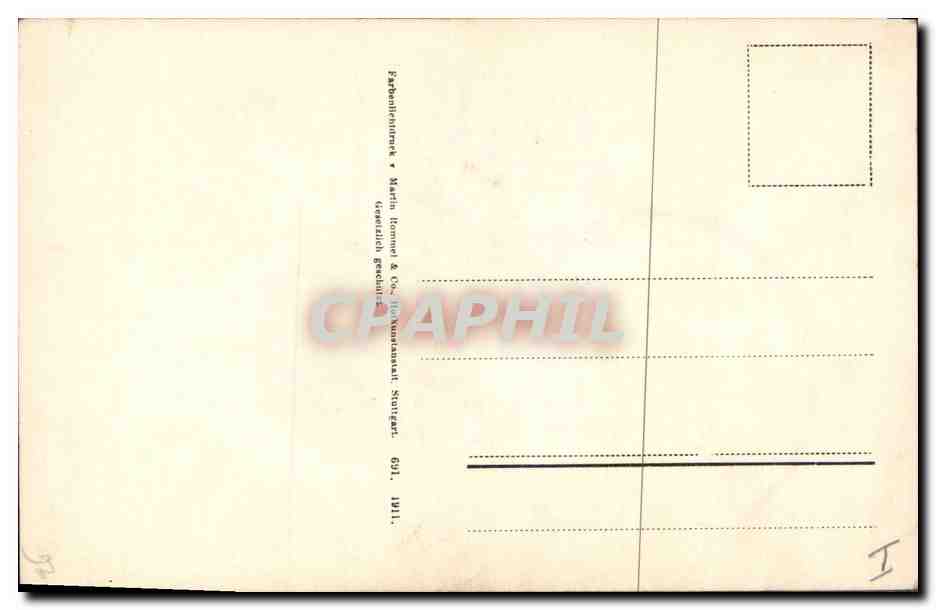 CPA Fantaisie Fleurs  — Back