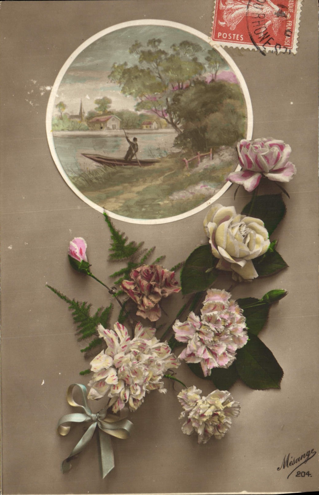 CPA Fantaisie Fleurs 