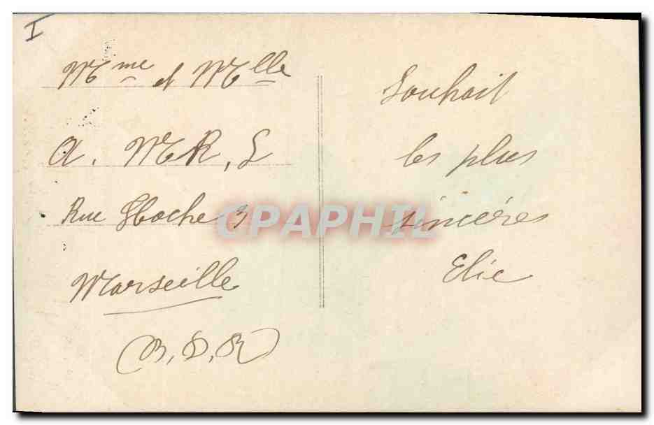CPA Fantaisie Fleurs  — Rückseite