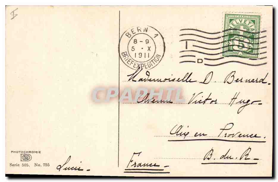 CPA Fantaisie Fleurs  — Rückseite