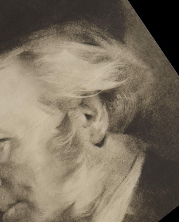 Portrait d'un homme âgé — gravure — imprimée en Allemagne