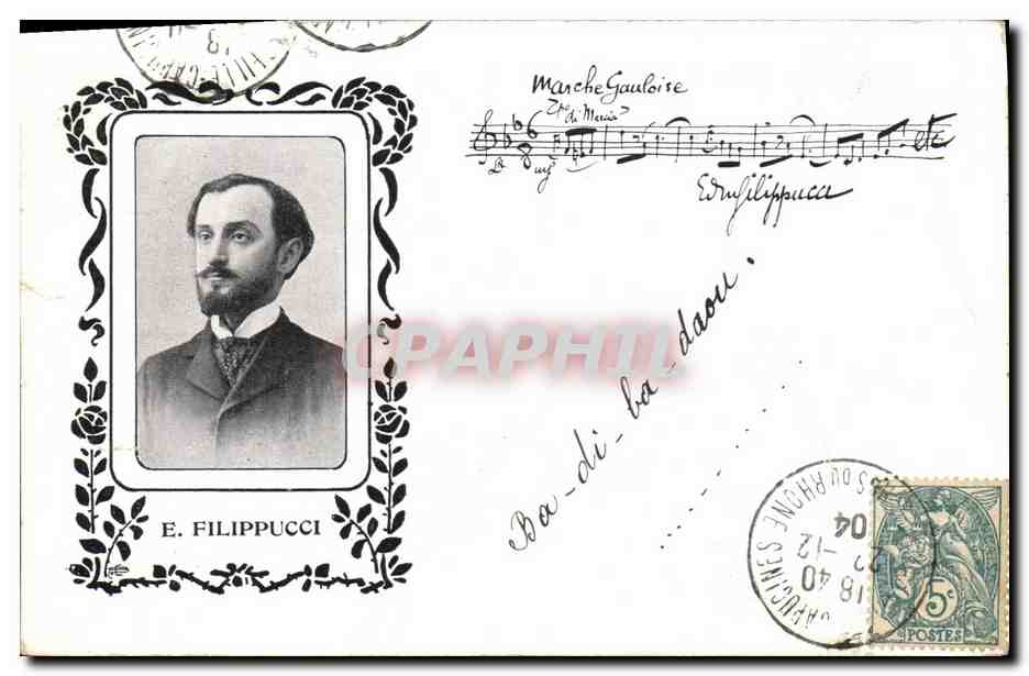 CPA Filippucci La chanson des abeilles Serenade lointaine Gavotte de l'aieule 