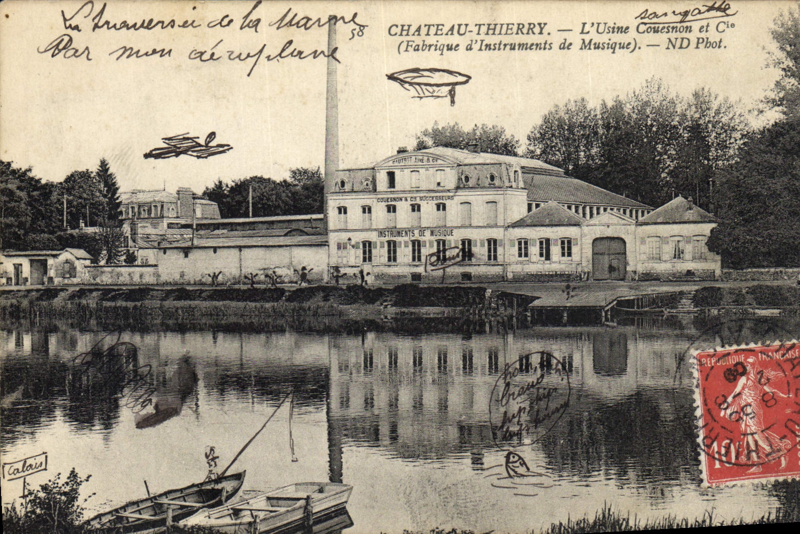 CPA Chateau Thierry L'usine Couesnon et Cie Fabrique d'instruments de musique 