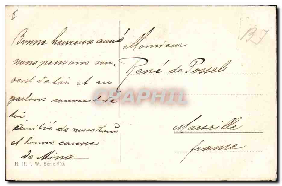 CPA Cochon Porc Enfants  — Rückseite