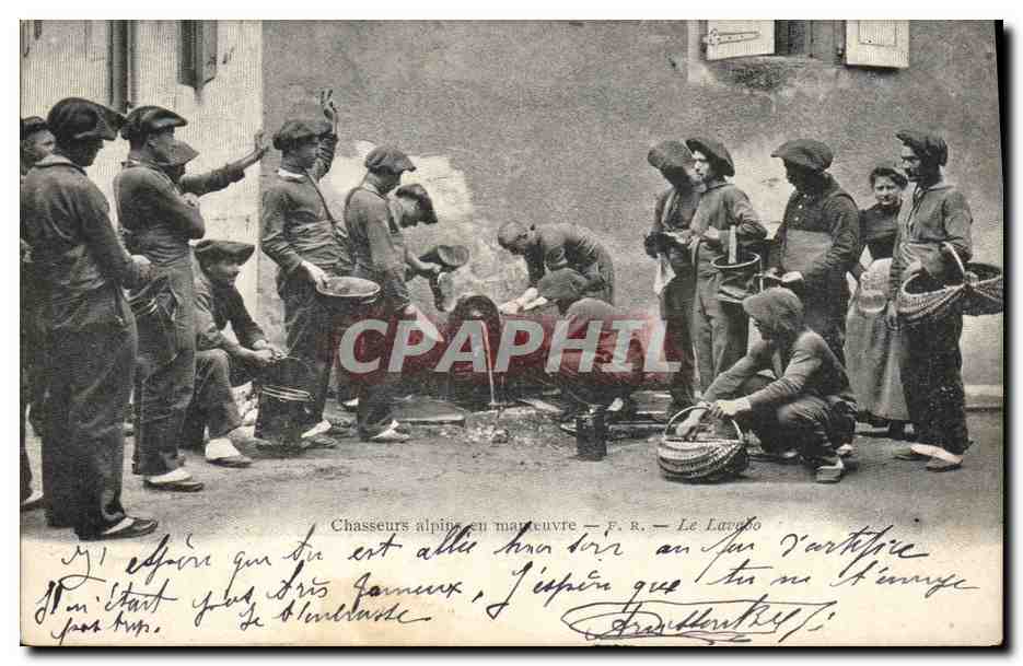 Chasseurs alpins en manoeuvre — F. R. — Le Lavado