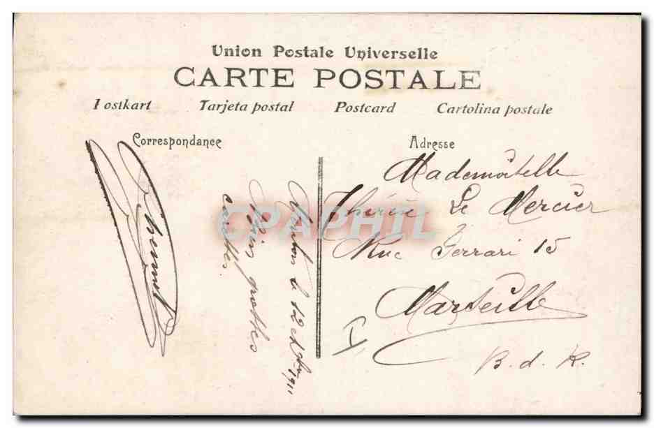 CPA Militaria Chasseurs alpins  — Rückseite