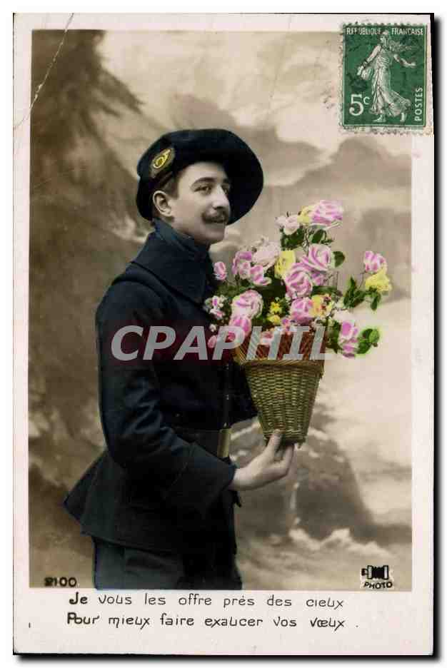 CPA Militaria Chasseurs alpins 