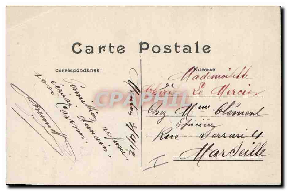 CPA Militaria Chasseurs alpins  — Rückseite