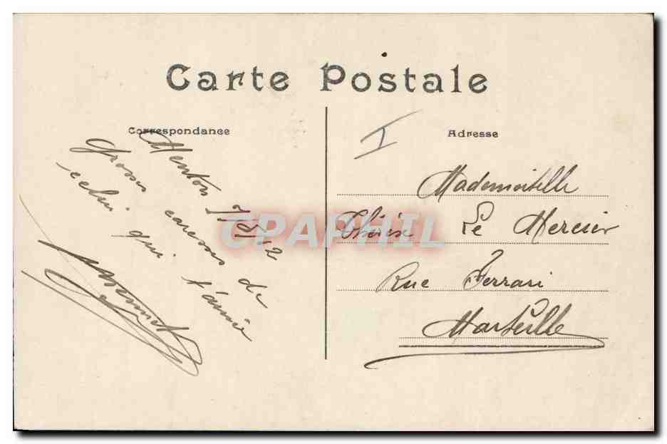 CPA Militaria Chasseurs alpins  — Rückseite