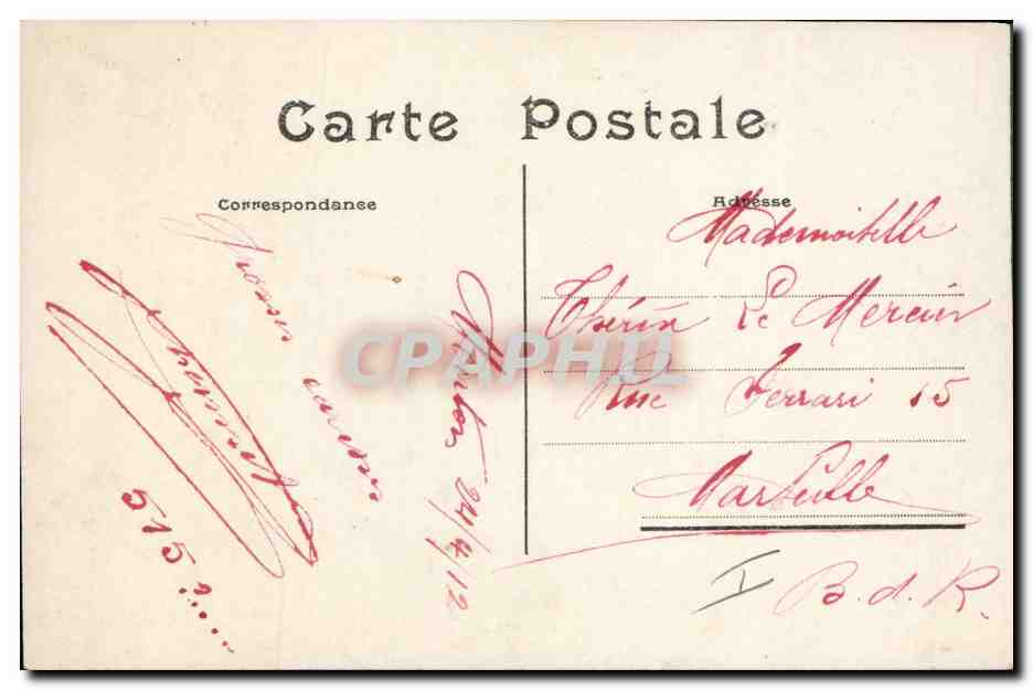 CPA Militaria Chasseurs alpins  — Rückseite