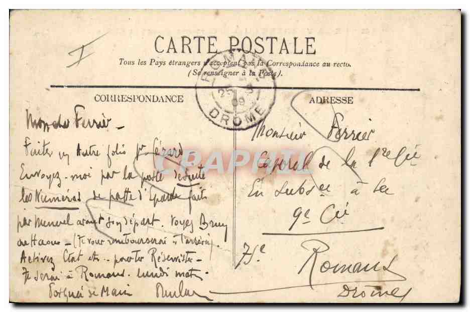 CPA Militaria Chasseurs alpins Camp de la Vabonne Ain Cantonnement des chasseurs — Reverso