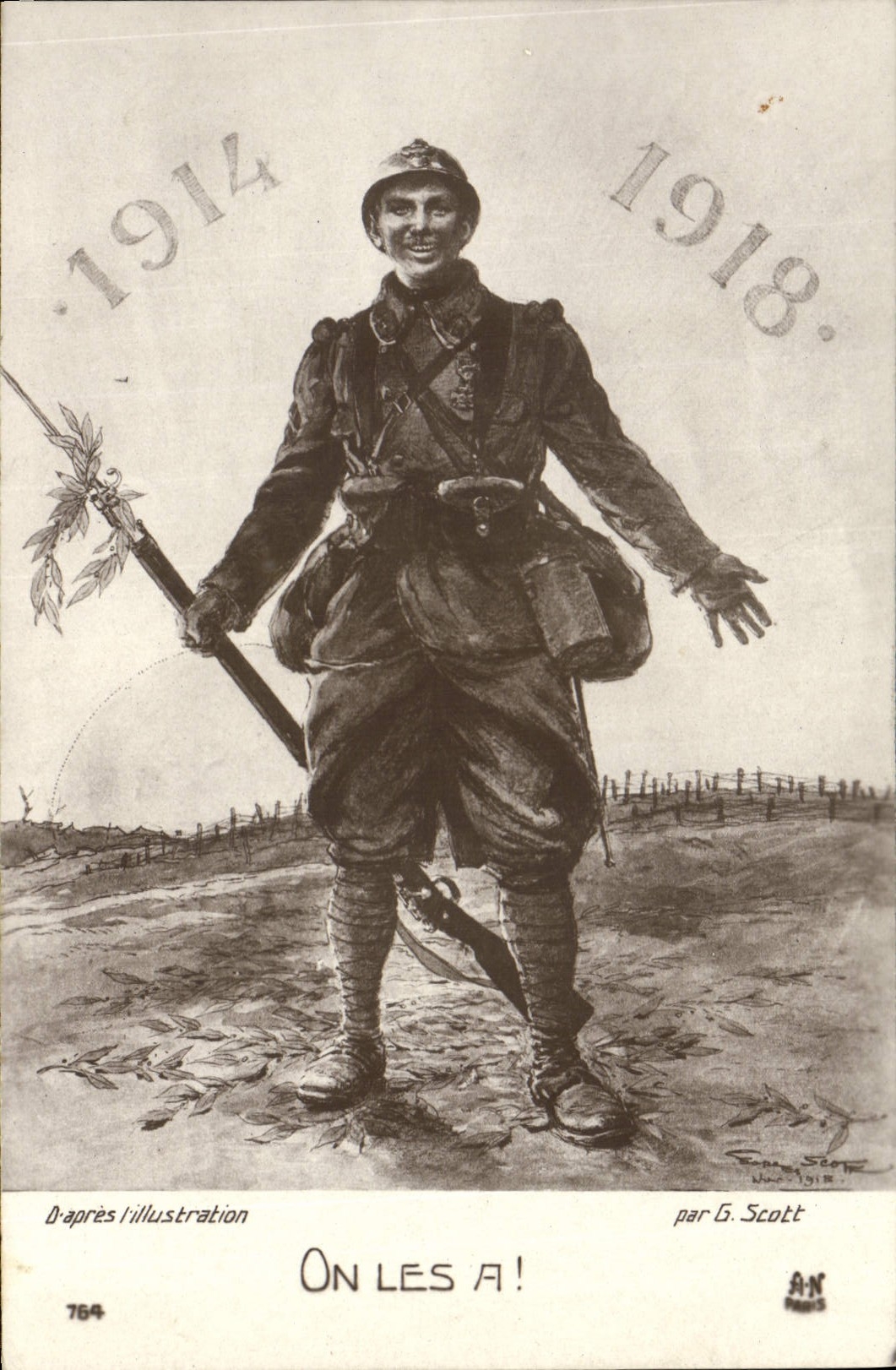 CPA Militaria On les a ! L'Illustration Scott