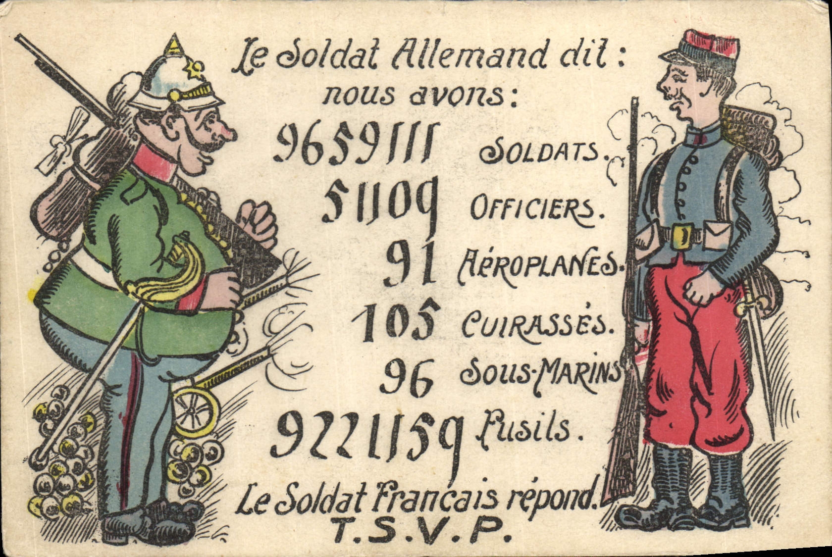 CPA Militaria Le soldat allemand
