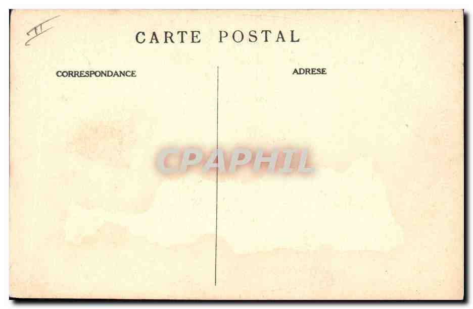 CPA Militaria En batterie Le 420 — Verso