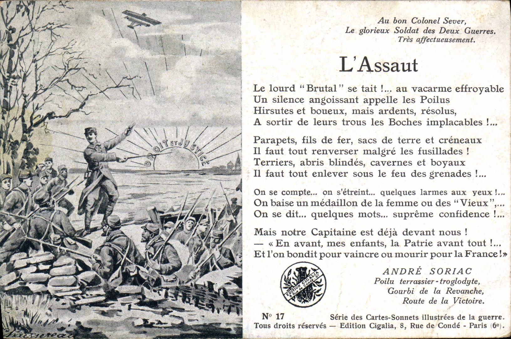 CPA Militaria L'assaut