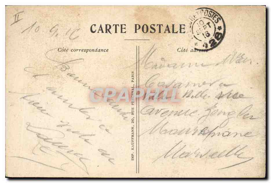 CPA Militaria L'assaut — Rückseite