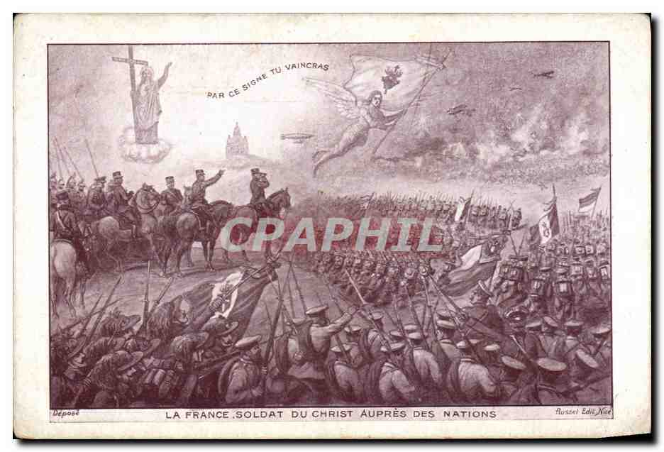 CPA Militaria La France soldat du Christ aupres des Nations