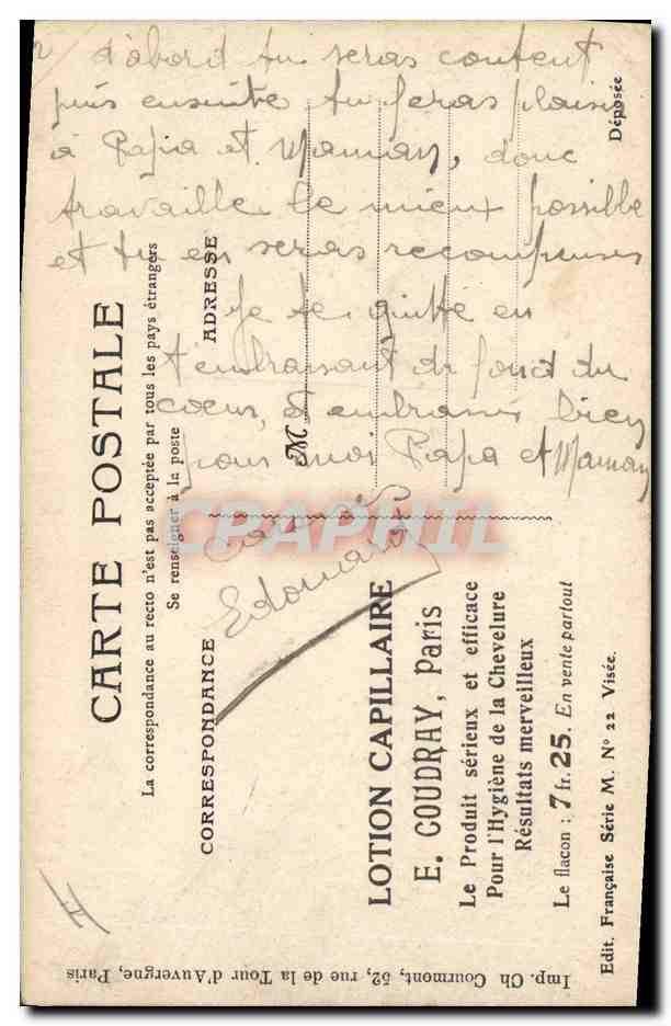 CPA Militaria Chasseurs a cheval Le bivouac — Rückseite